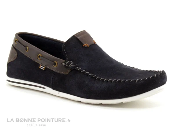 Sortie ? Point D Orgues Homme Point D’Orgues FABIO 2A Bleu Marine – Marron – Mocassin ? 1