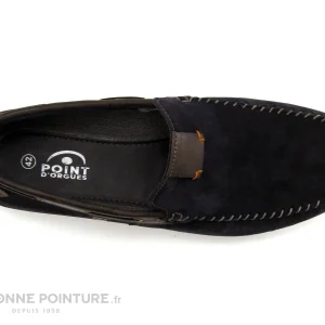 Sortie ? Point D Orgues Homme Point D’Orgues FABIO 2A Bleu Marine – Marron – Mocassin ? 19