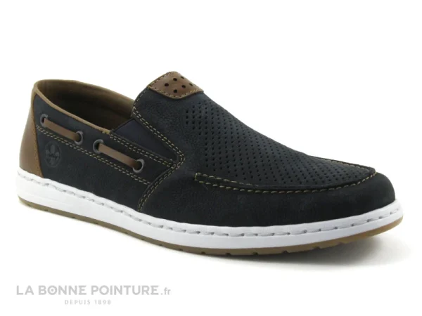 Meilleure vente ? Rieker 18266-14 – Bleu Marine – Mocassin Bateau Homme ? 1