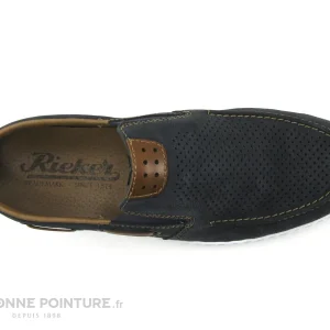 Meilleure vente ? Rieker 18266-14 – Bleu Marine – Mocassin Bateau Homme ? 19