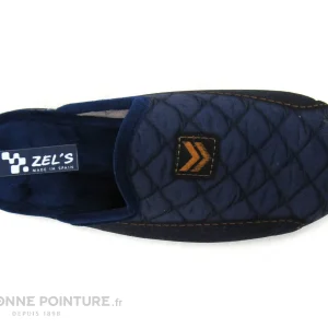 De gros ? ZEL’S Zels 7536 Bleu Marine – Pantoufle Mule Homme ? 8