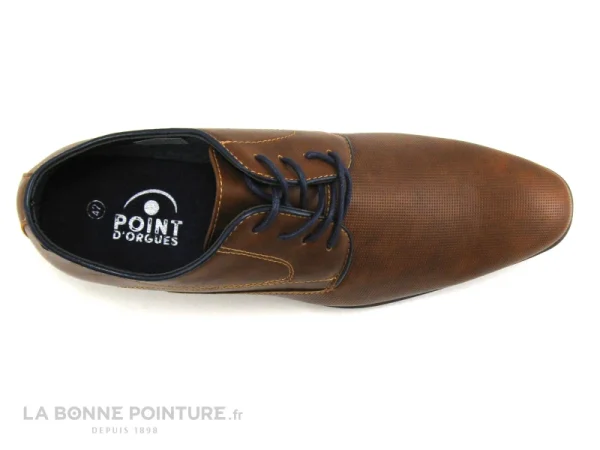 Top 10 ? Homme Point D Orgues 15132-E1 Marron Cognac – Chaussure Derby ? 7