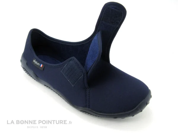 Sortie ✔️ Airplum Aiplum DEJEAN Marine – Chausson Homme Bleu Marine Avec Scratch ? 4