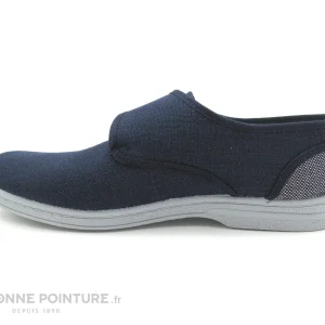 Le moins cher ? Ouf ! Ouf 797 REGULE Marine – Chausson Velcro Homme ? 8