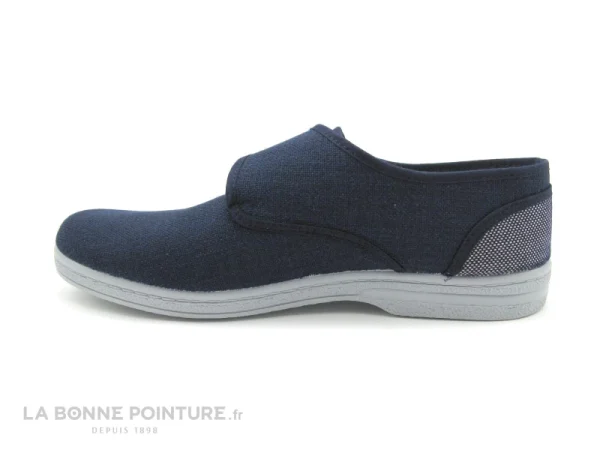 Le moins cher ? Ouf ! Ouf 797 REGULE Marine – Chausson Velcro Homme ? 3