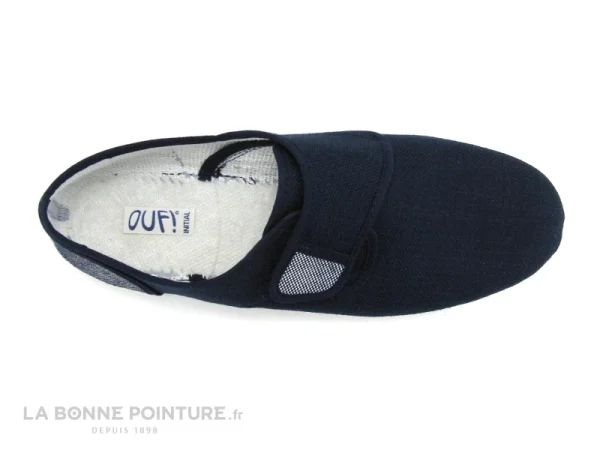 Le moins cher ? Ouf ! Ouf 797 REGULE Marine – Chausson Velcro Homme ? 4