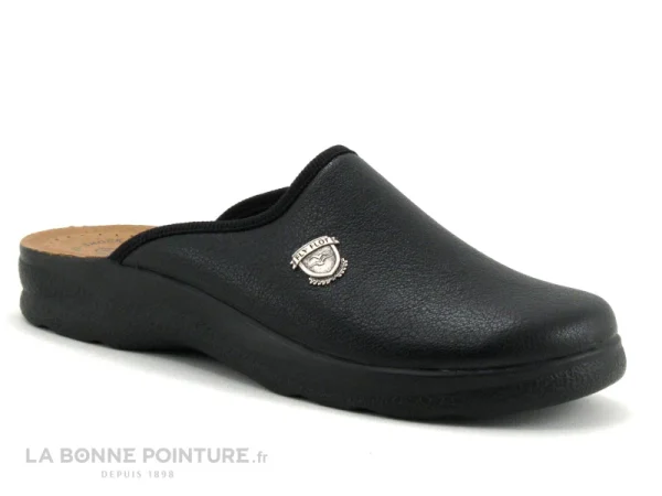 Meilleure affaire ? Fly Flot FITRECE Noir – Pantoufle Mule Homme Avec Semelle Cuir ? 1