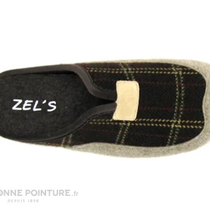 Meilleure affaire ? ZEL’S Zels 84183 Marron Ecossais -Beige – Pantoufle Mule Homme ? 10