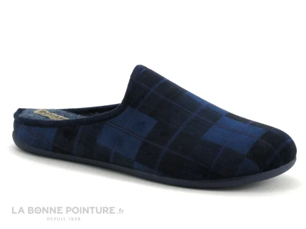 Meilleur prix ? Koyuk Dinamic 215851 Marine – Carreaux – Pantoufle Mule Homme ? 1