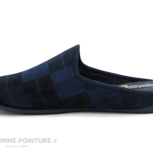 Meilleur prix ? Koyuk Dinamic 215851 Marine – Carreaux – Pantoufle Mule Homme ? 7