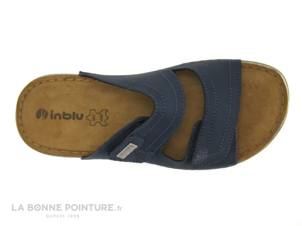 Sortie ? Inblu DT31RY01 Bleu Marine – Brides Velcro – Mule Homme ? 4