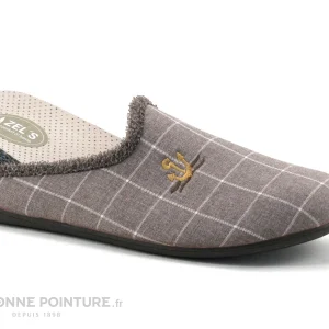 Bon marché ? ZEL’S Zels 8543 Cuero – Pantoufle Mule Homme Marron A Carreaux ? 14