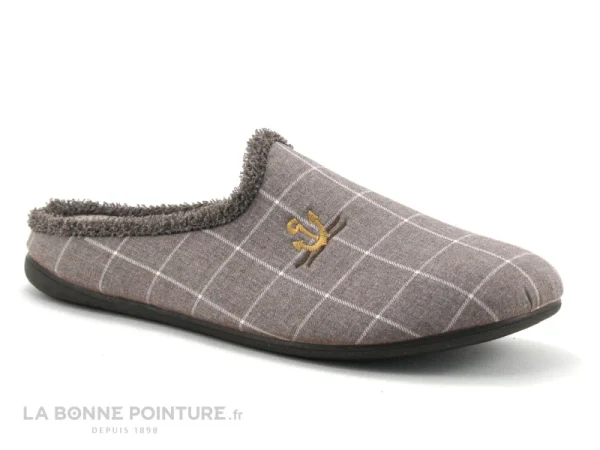 Bon marché ? ZEL’S Zels 8543 Cuero – Pantoufle Mule Homme Marron A Carreaux ? 6