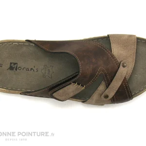 Acheter ? Moran’s Morans PAGRIS – Marron Beige – Brides Croisees – Mule Homme ✨ 19