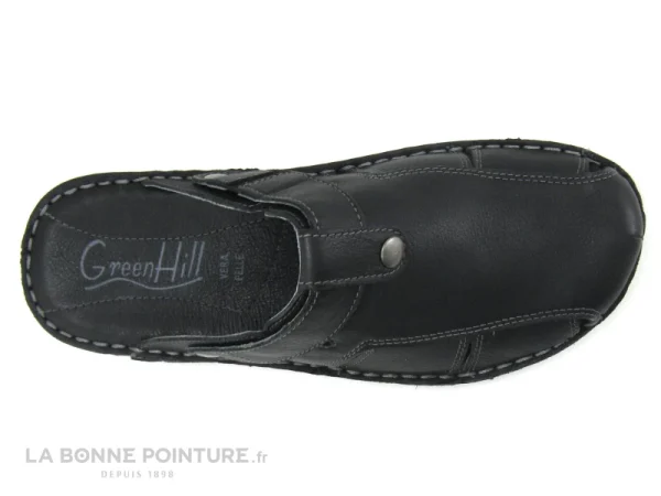 Bon marché ? GreenHill Green Hill 2307 35200 – Nero – Sabot Homme Cuir Noir ? 5