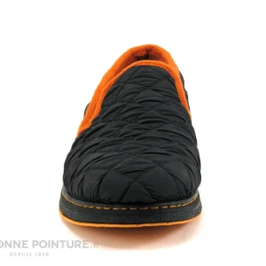 Bon marché ? Semelflex SUPER REMY Noir – Orange – Chausson Homme ? 11