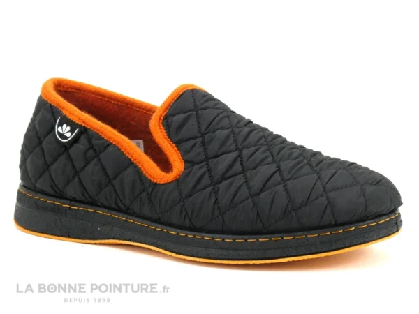 Bon marché ? Semelflex SUPER REMY Noir – Orange – Chausson Homme ? 6