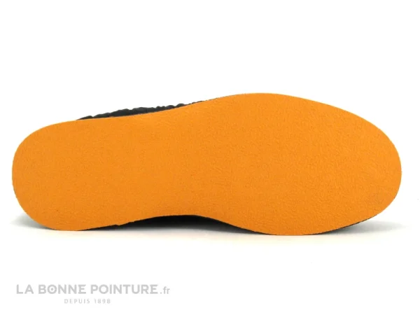 Bon marché ? Semelflex SUPER REMY Noir – Orange – Chausson Homme ? 8